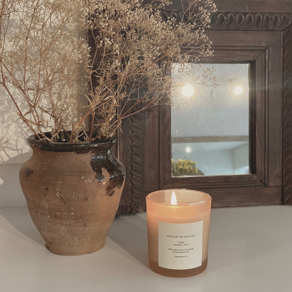 Santal, Cardamom + Amber Handcrafted Soy Candle