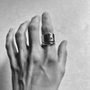 Species by the Thousands chunky stacking rings in brass.
