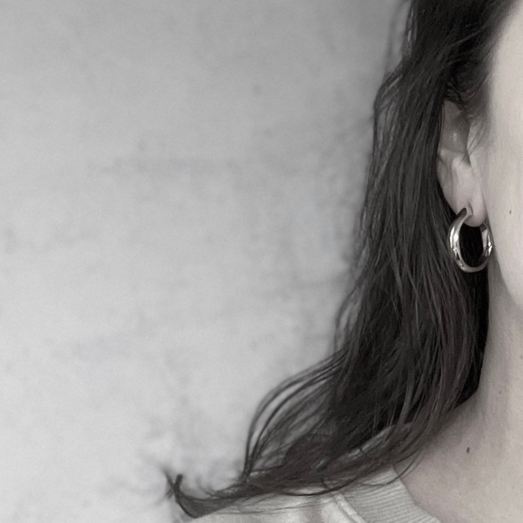 Species by the Thousands organic hoop earrings.